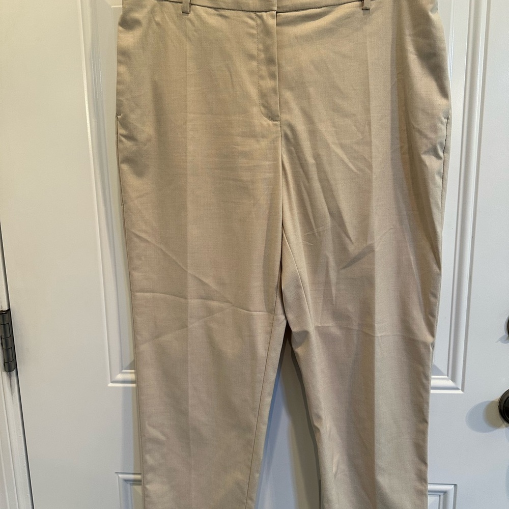 H&M Women's Beige Tailored Trousers